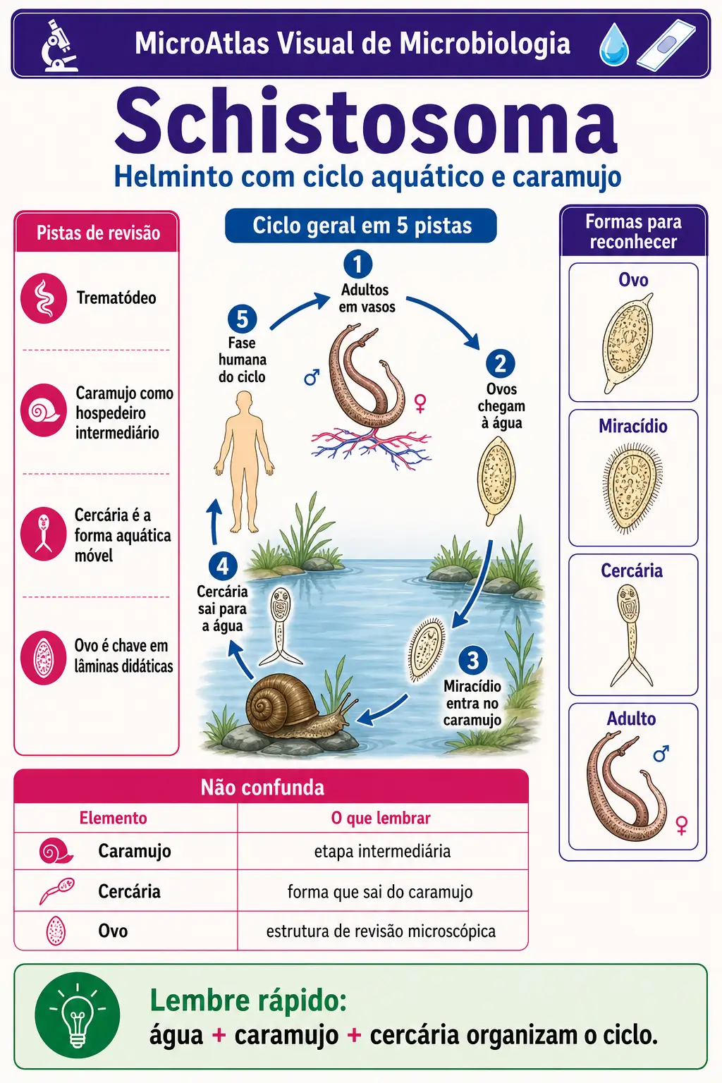 Prévia sobre Schistosoma